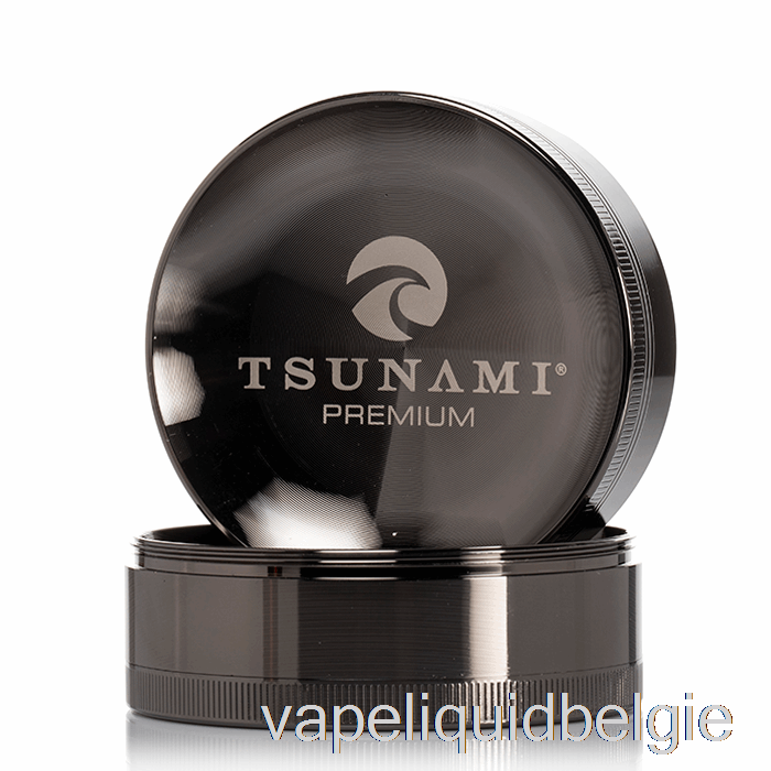 Vape Smaken Tsunami 2,95inch 4-delige Verzonken Bovenslijpmachine Gunmetal (75mm)